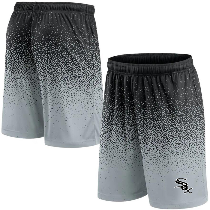 Men's Chicago White Sox Black/Grey Ombre Shorts